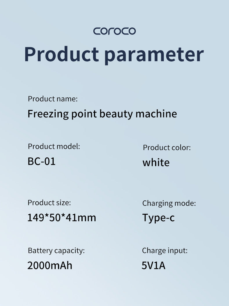 Anti-Aging Mini Ice Hammer Cooling Therapy and Serum Infusion Massager, Home Use Beauty Device