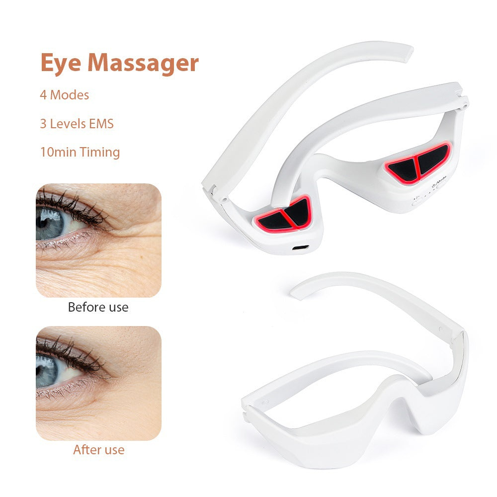 Periorbital EMS Microcurrent Beauty Device with Red Light for Dark Circle Reduction