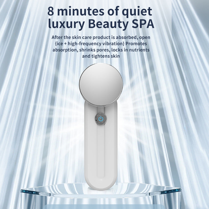 Anti-Aging Mini Ice Hammer Cooling Therapy and Serum Infusion Massager, Home Use Beauty Device