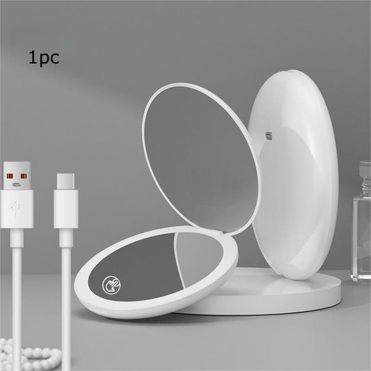 2pcs pocket led mirror led single light makeup mirror
