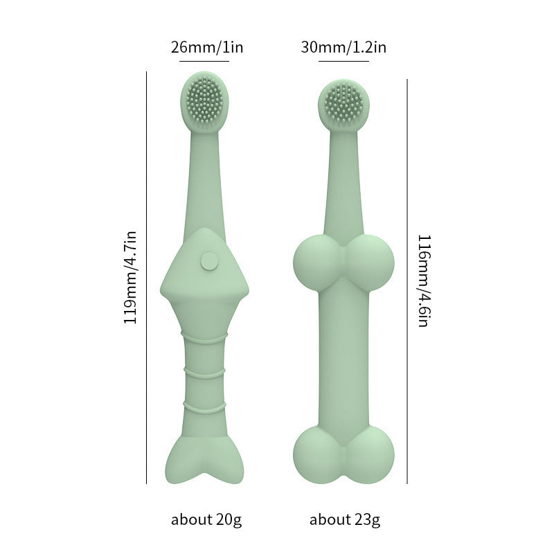 Dog Toothbrush, Food Grade Silicone Pet Brush Fits Most Fingers, Puppy Toothbrush for Dogs & Cats Dental Care, 360° Cleaning Finger Brush for Dogs Teeth