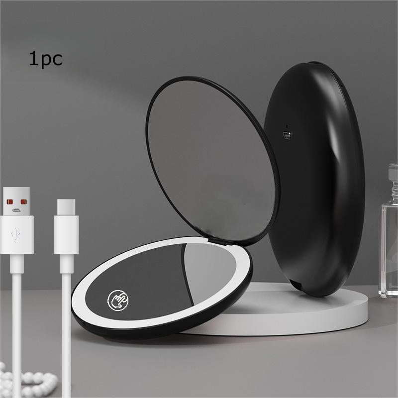 2pcs pocket led mirror led single light makeup mirror