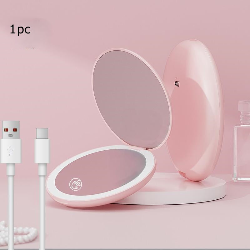 2pcs pocket led mirror led single light makeup mirror