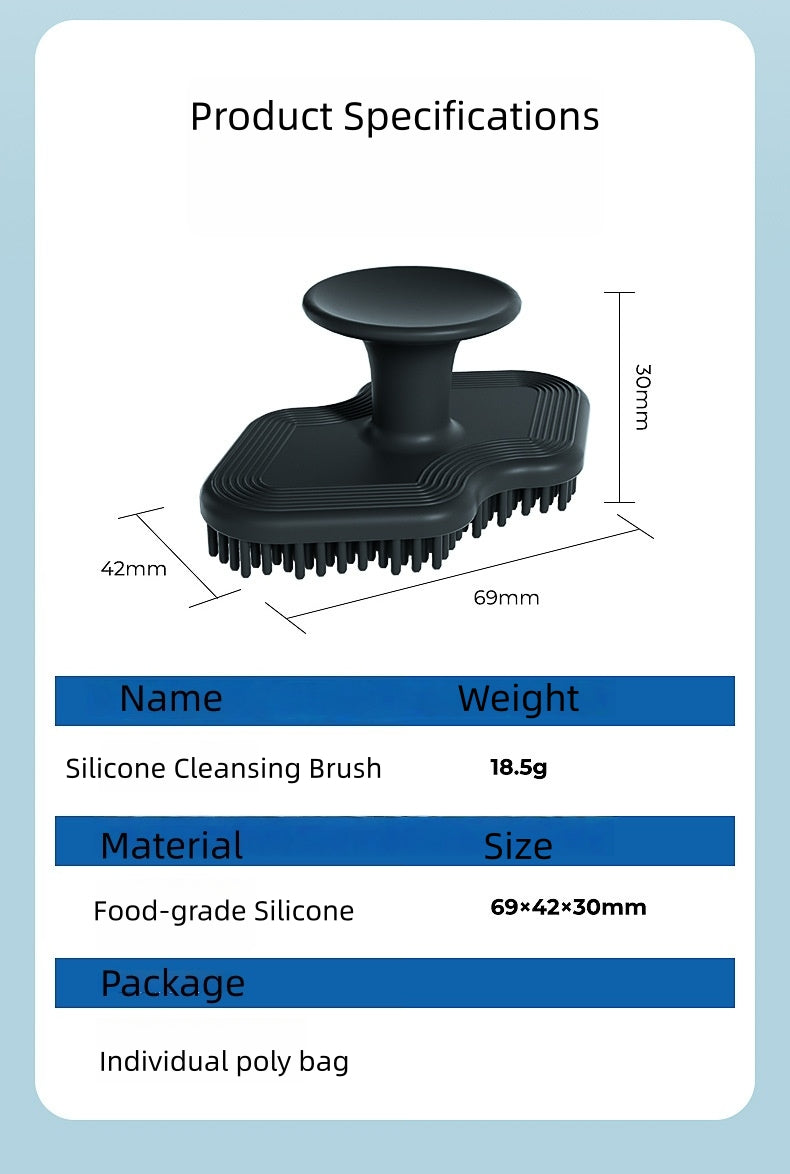 3pcs Mouth shape manual silicone deep facial cleansing brush Silicone Face Scrubber for Women Men