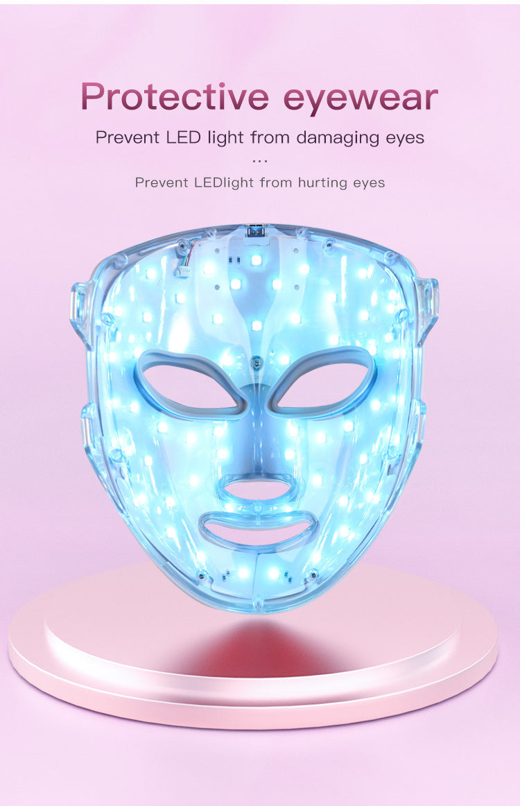home use beauty device 7-color light facial mask customize your own beauty mask gift