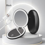 Double Sides 5X Magnification Led Light Makeup Mirror LED Lighted Travel Makeup Mirror, Compact, Portable for Handbag