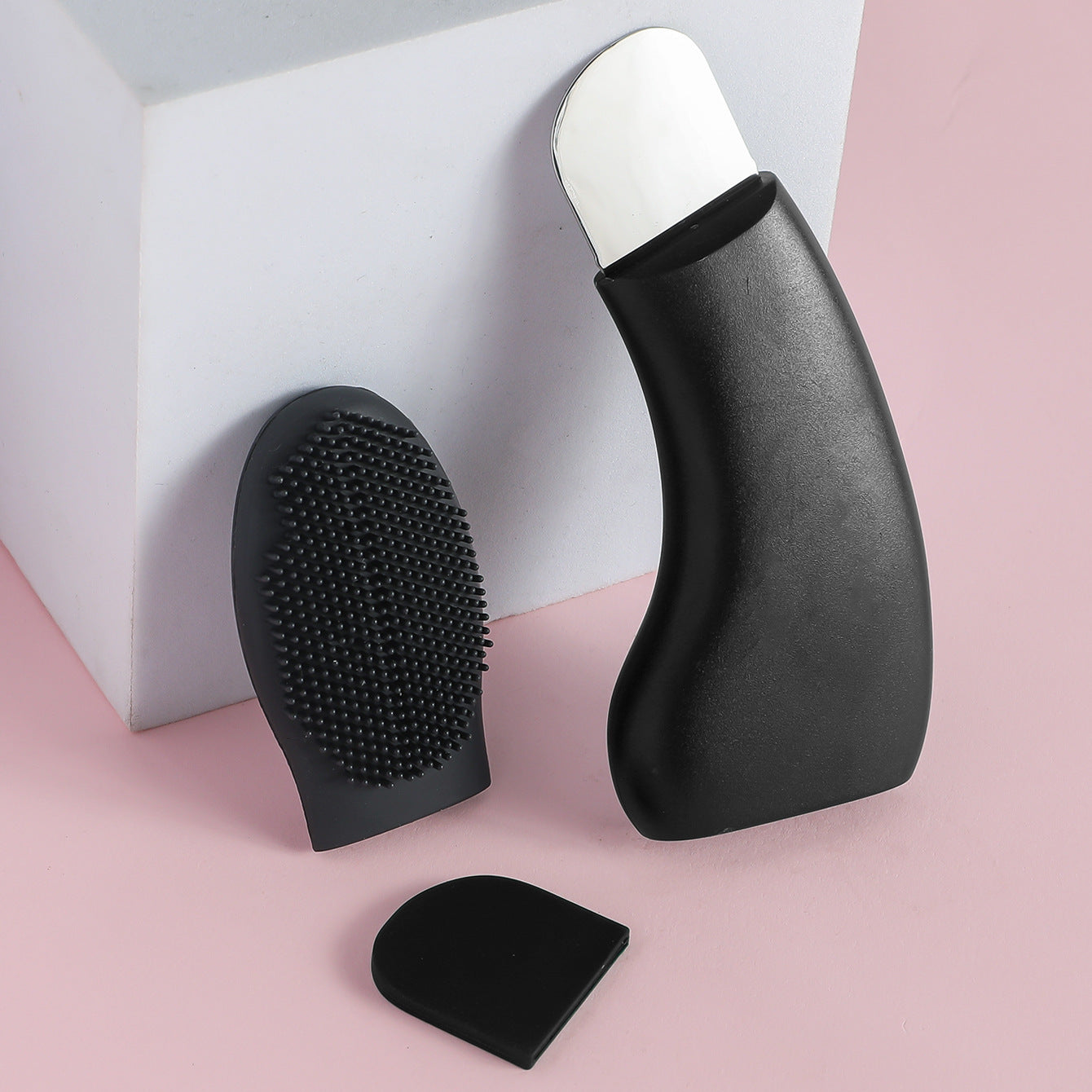 portable silicone nose cleaning brush free logo