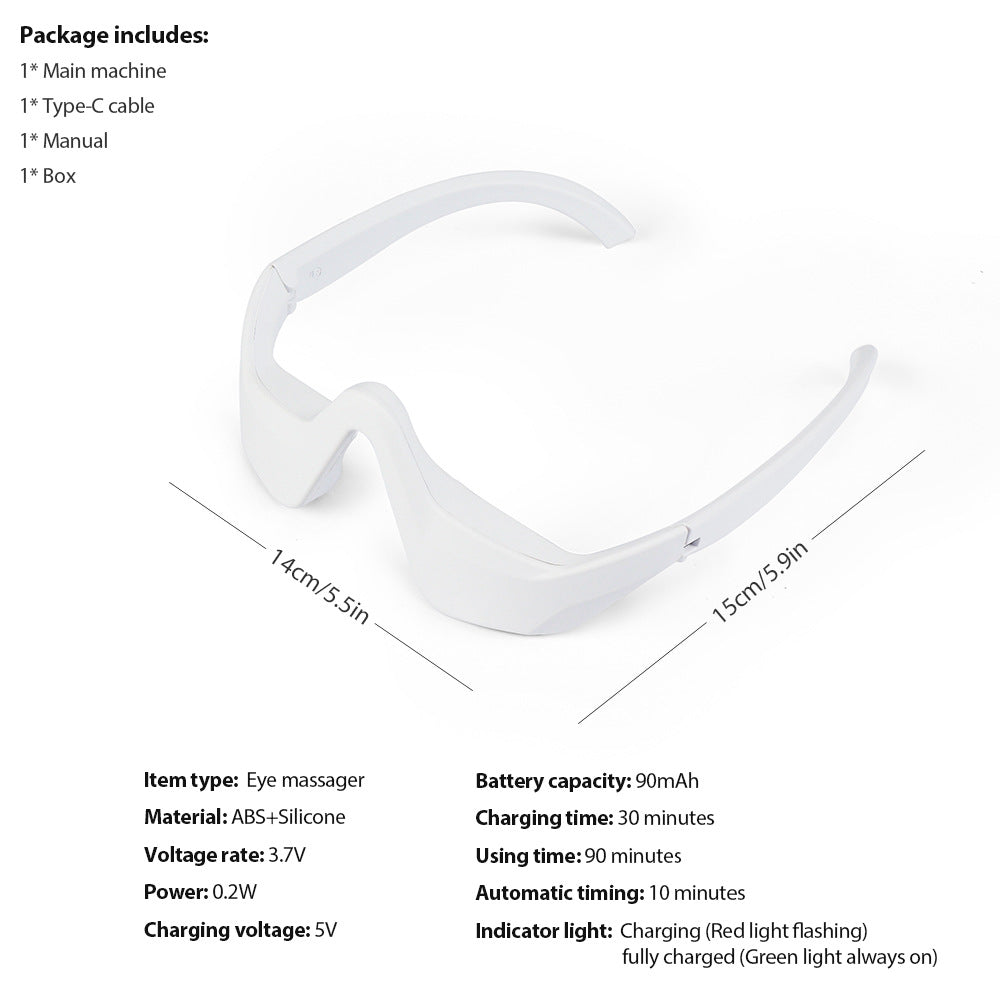 Periorbital EMS Microcurrent Beauty Device with Red Light for Dark Circle Reduction