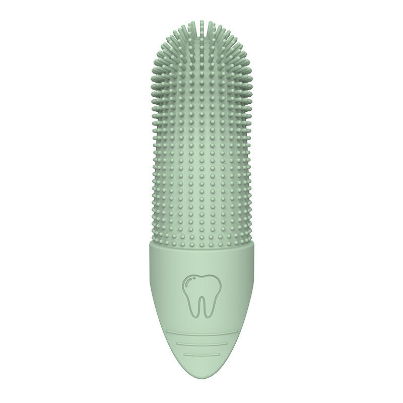 Dog Toothbrush, Food Grade Silicone Pet Brush Fits Most Fingers, Puppy Toothbrush for Dogs & Cats Dental Care, 360° Cleaning Finger Brush for Dogs Teeth