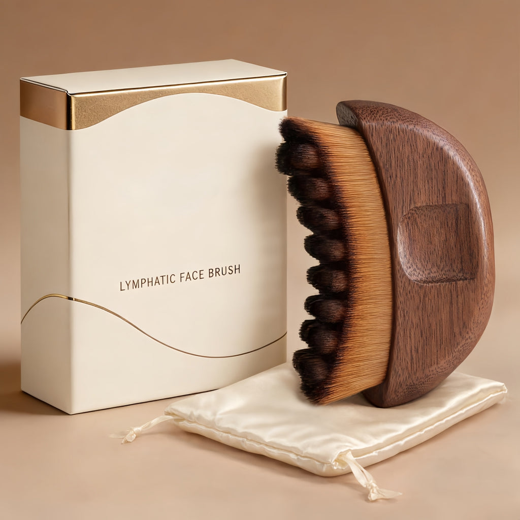 Lymphatic Drainage Face Brush-Wooden Face Brush