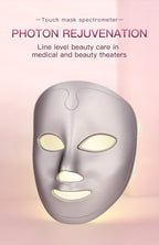 home use beauty device 7-color light facial mask customize your own beauty mask gift