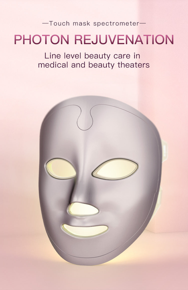 home use beauty device 7-color light facial mask customize your own beauty mask gift