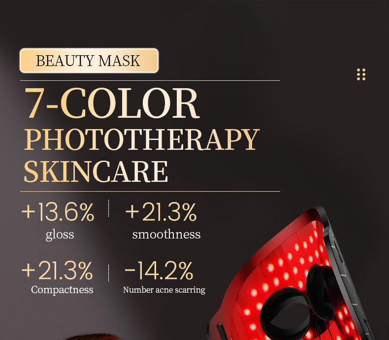 Silicone LED Face Mask | Red Light Therapy Mask at Home