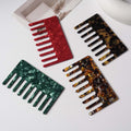2pcs Luxury Cellulose Acetate Wide Tooth Comb | Anti-static Curly Hair Detangling Comb