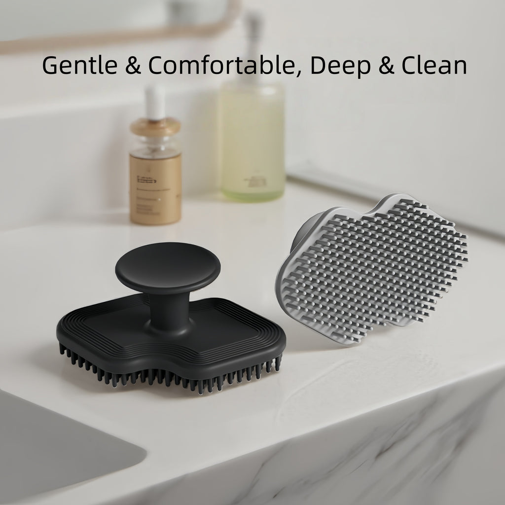3pcs Mouth shape manual silicone deep facial cleansing brush Silicone Face Scrubber for Women Men