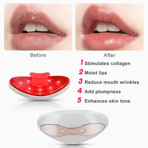 2 in 1 Lip Beauty Device Eye Beauty Device Red Light Therapy Lip Plumping Device | Anti-Aging, Wrinkle Reduction, More Vibrant Lips