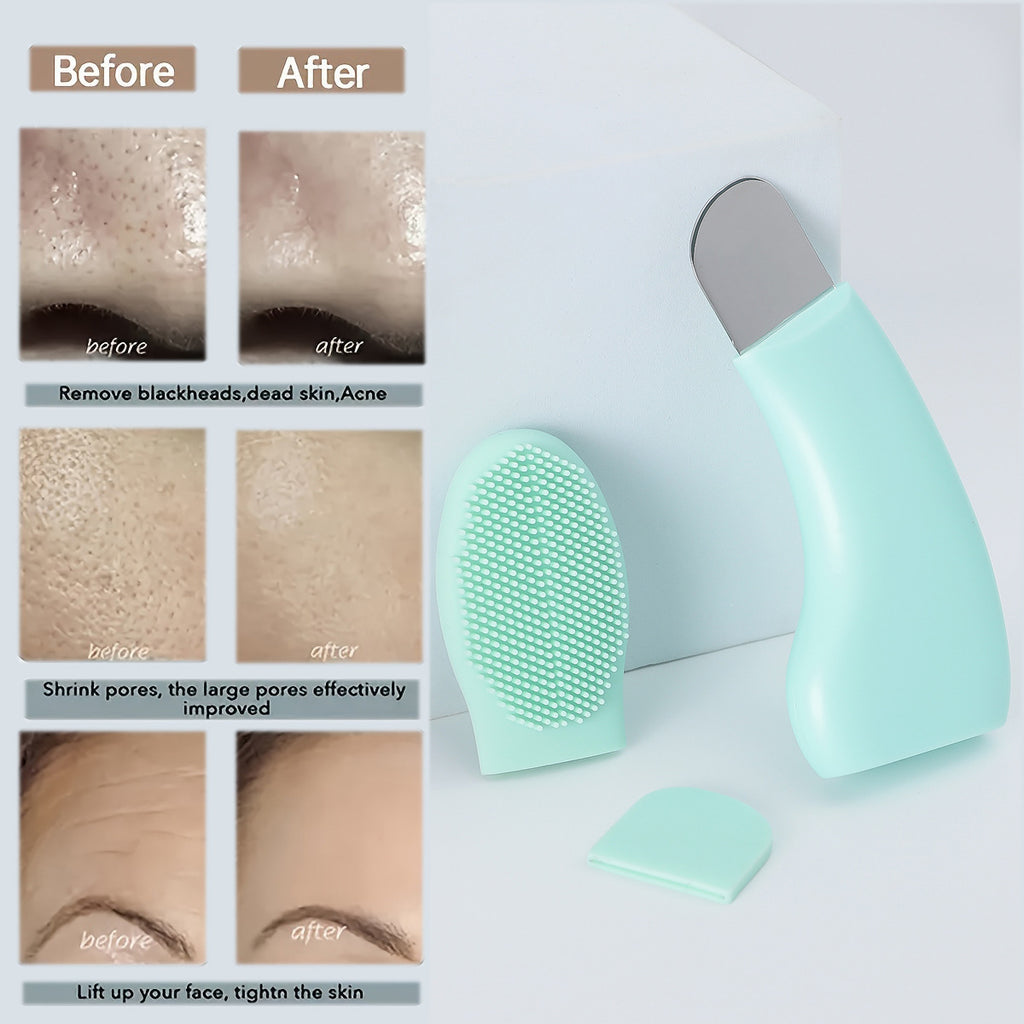 portable silicone nose cleaning brush free logo
