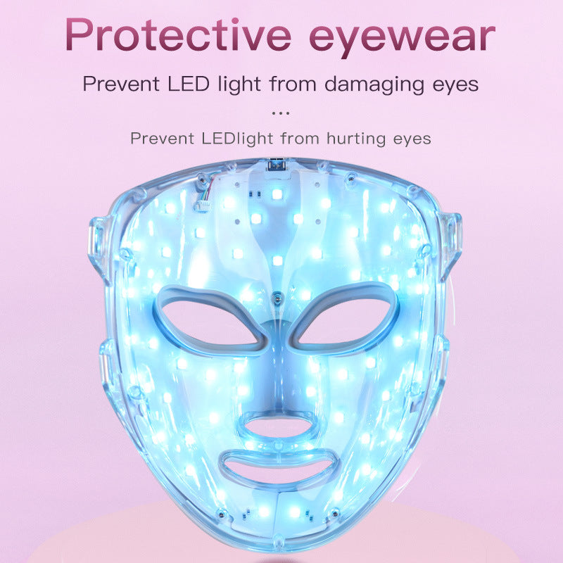 home use beauty device 7-color light facial mask customize your own beauty mask gift