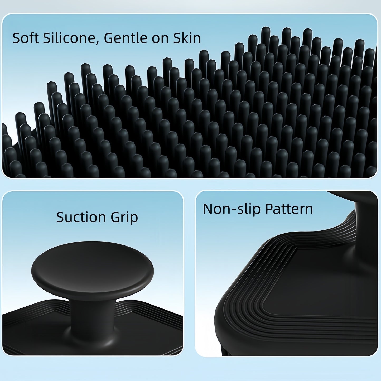 3pcs Mouth shape manual silicone deep facial cleansing brush Silicone Face Scrubber for Women Men