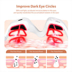 Periorbital EMS Microcurrent Beauty Device with Red Light for Dark Circle Reduction