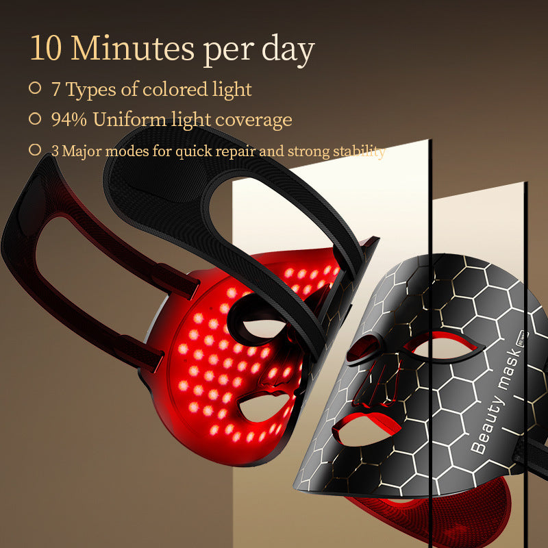 Silicone LED Face Mask | Red Light Therapy Mask at Home