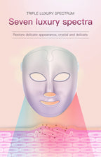 home use beauty device 7-color light facial mask customize your own beauty mask gift