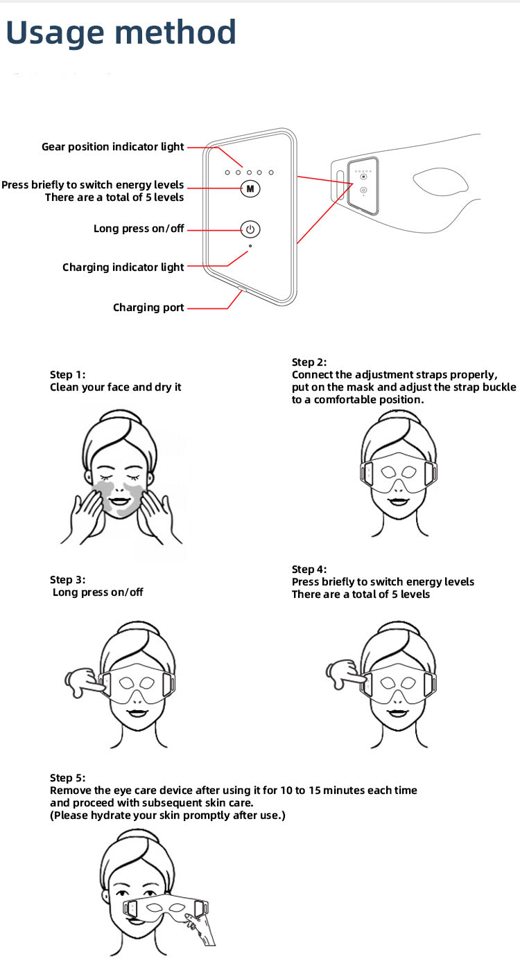 Silicone Red Light Eye Care Device