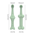 Dog Toothbrush, Food Grade Silicone Pet Brush Fits Most Fingers, Puppy Toothbrush for Dogs & Cats Dental Care, 360° Cleaning Finger Brush for Dogs Teeth