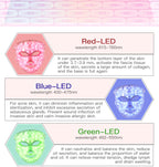 home use beauty device 7-color light facial mask customize your own beauty mask gift