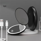 2pcs pocket led mirror led single light makeup mirror