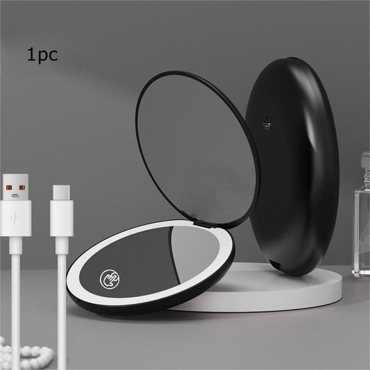 2pcs pocket led mirror led single light makeup mirror