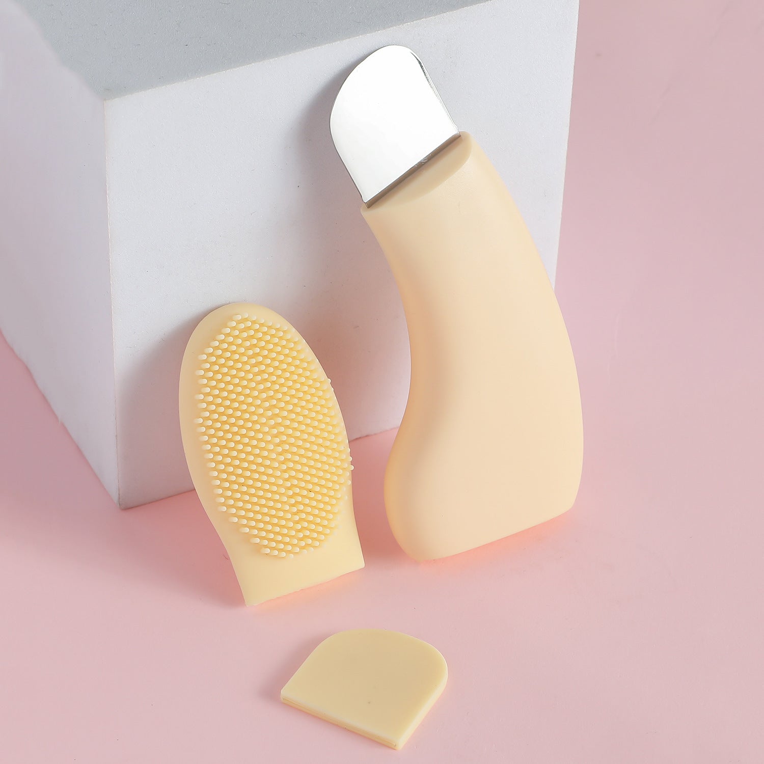 portable silicone nose cleaning brush free logo