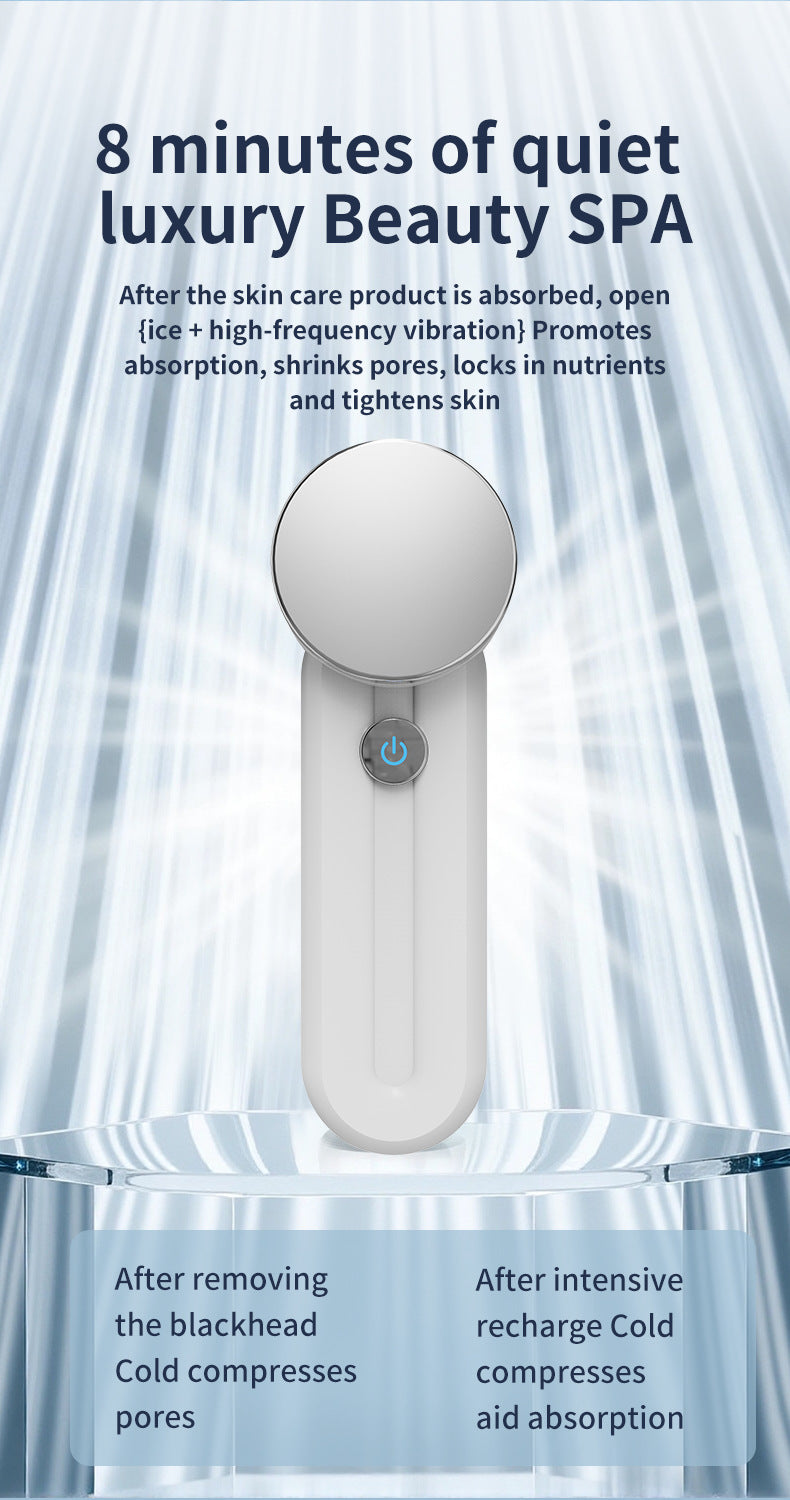 Anti-Aging Mini Ice Hammer Cooling Therapy and Serum Infusion Massager, Home Use Beauty Device