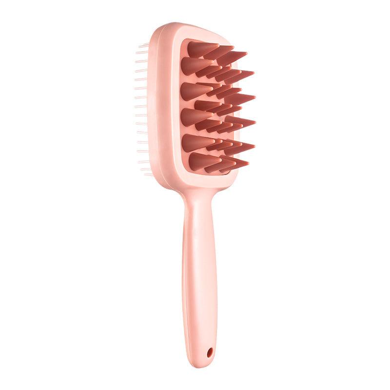 Double-sided Shampoo Brush with Soft Silicone-inspired Teeth
