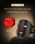 Silicone LED Face Mask | Red Light Therapy Mask at Home