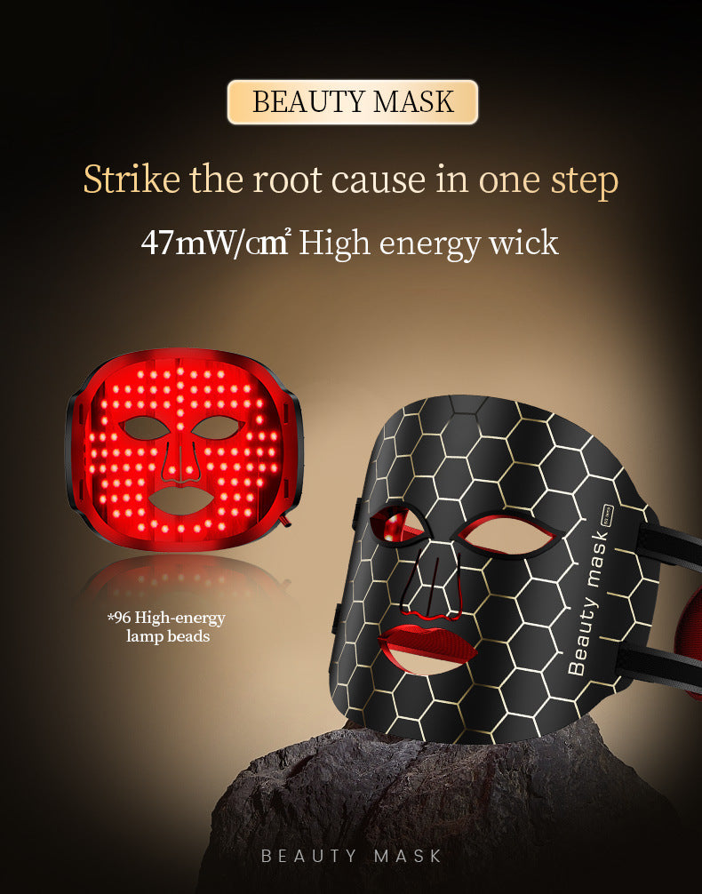 Silicone LED Face Mask | Red Light Therapy Mask at Home