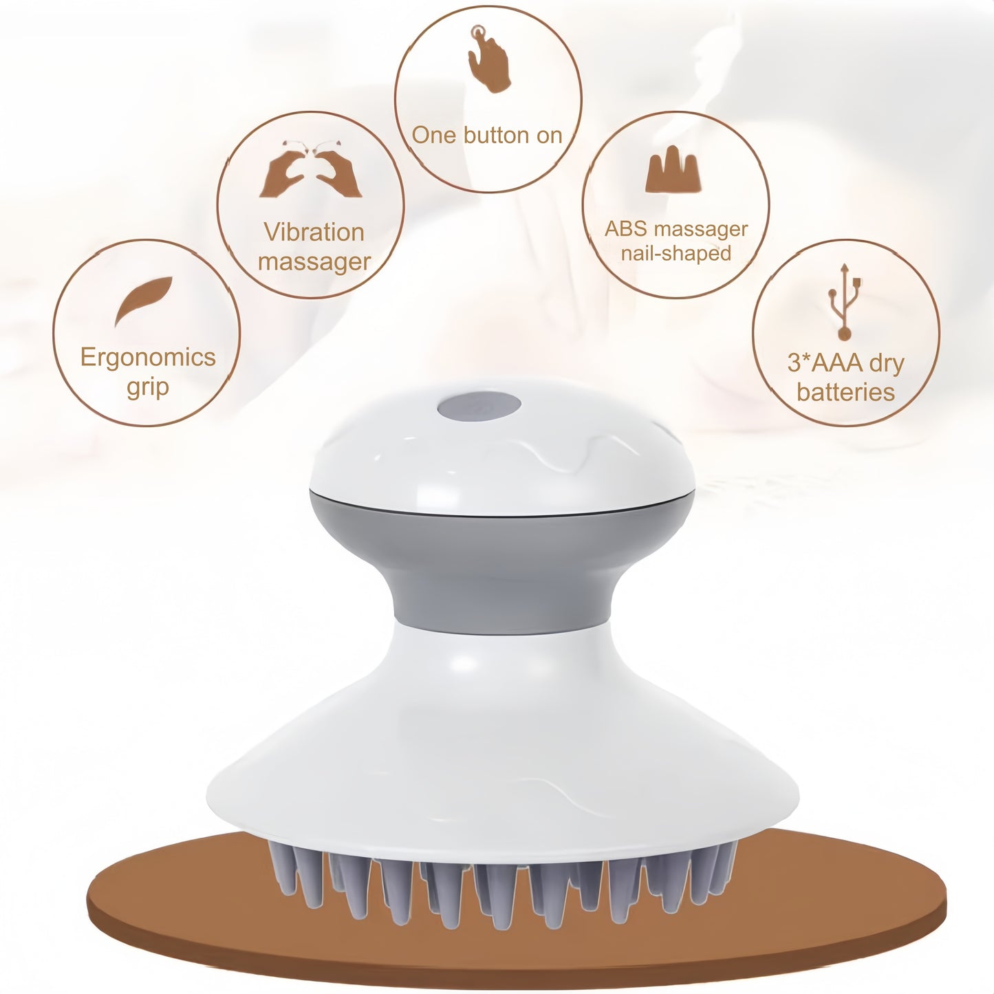 New Style Wireless Electric Head Massage Accept OEM Printing