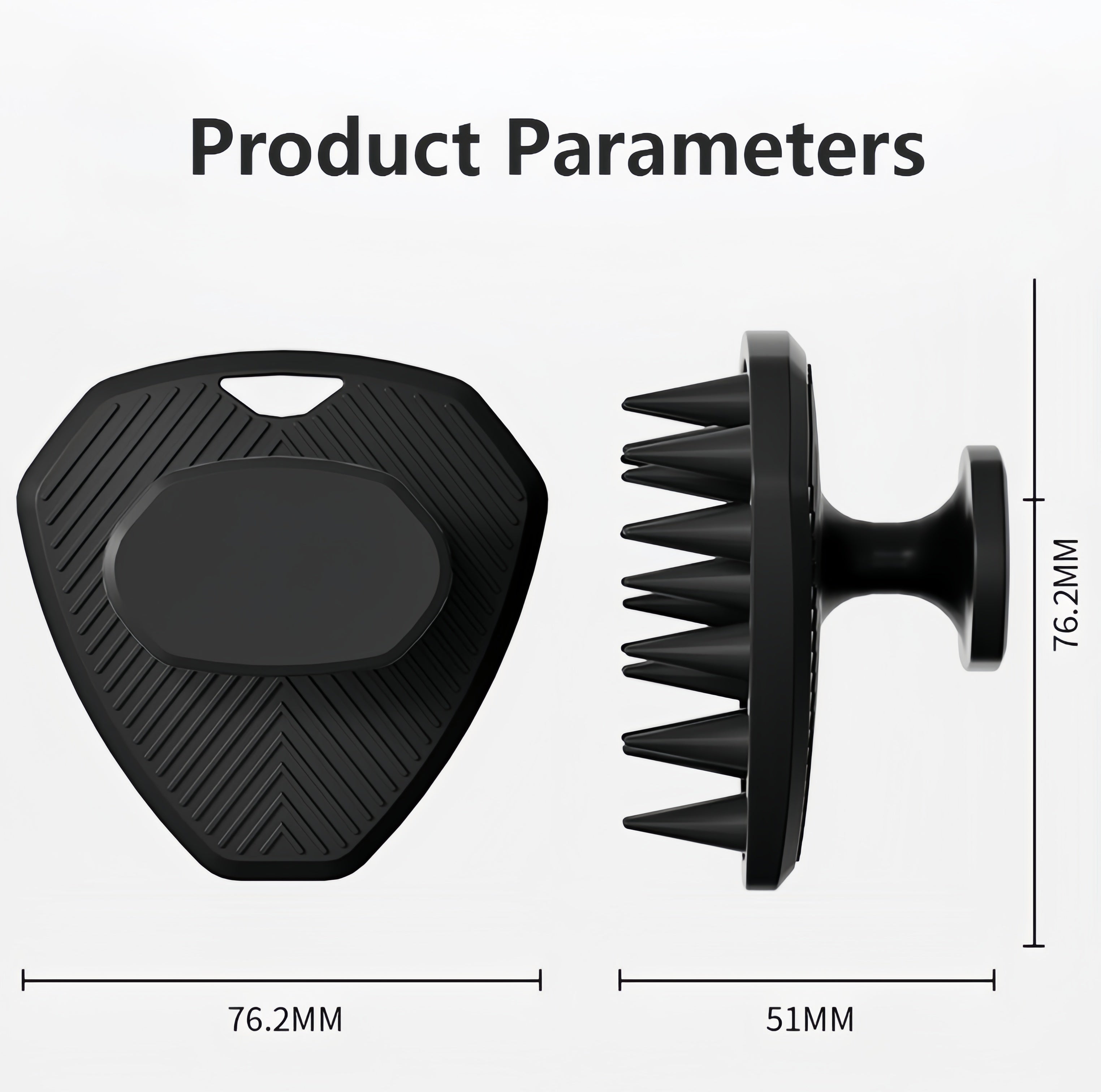 2pcs New Men's Silicone Shampoo Brush, Massage Shampoo Brush, Magic Silicone Hair Wash Brush, Scalp Hair Comb