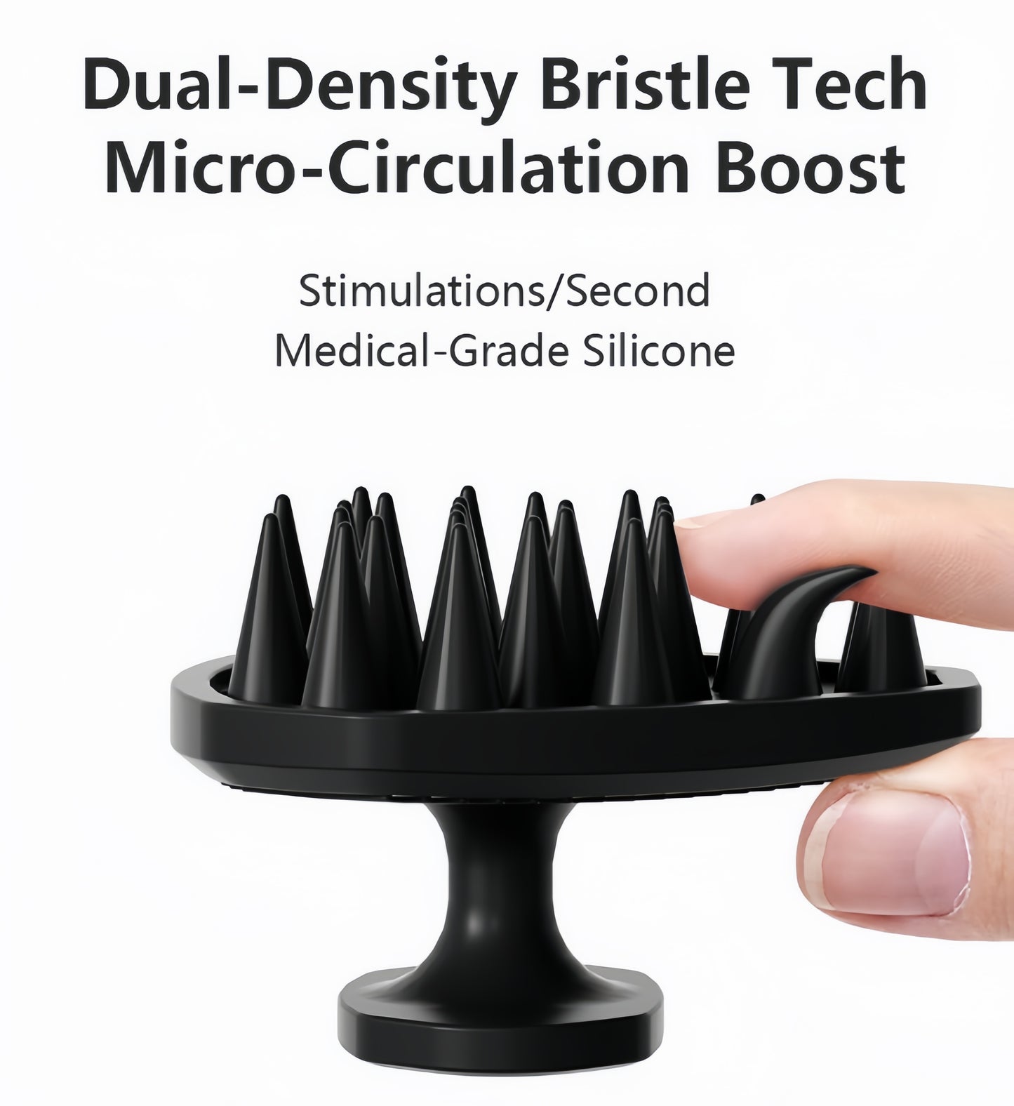 2pcs New Men's Silicone Shampoo Brush, Massage Shampoo Brush, Magic Silicone Hair Wash Brush, Scalp Hair Comb