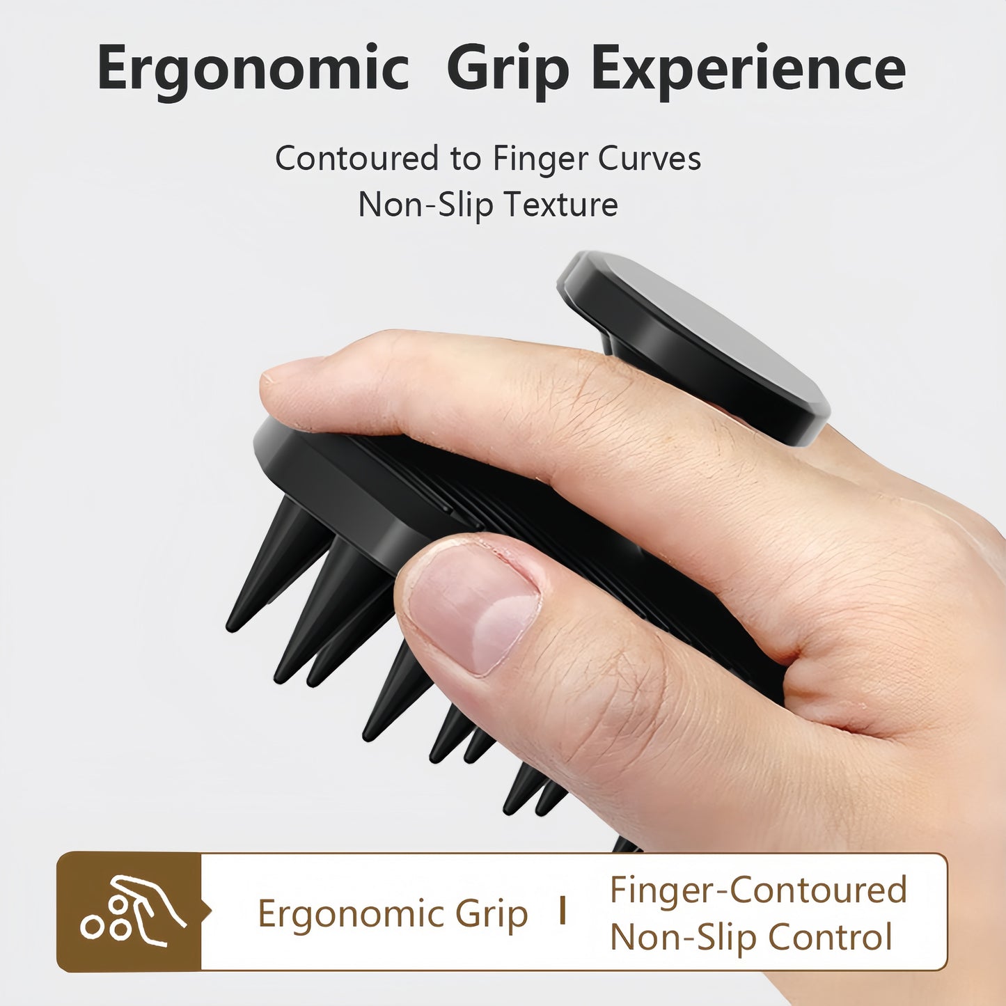 2pcs New Men's Silicone Shampoo Brush, Massage Shampoo Brush, Magic Silicone Hair Wash Brush, Scalp Hair Comb