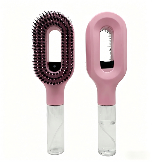2-in-1 liquid spraying hair brush