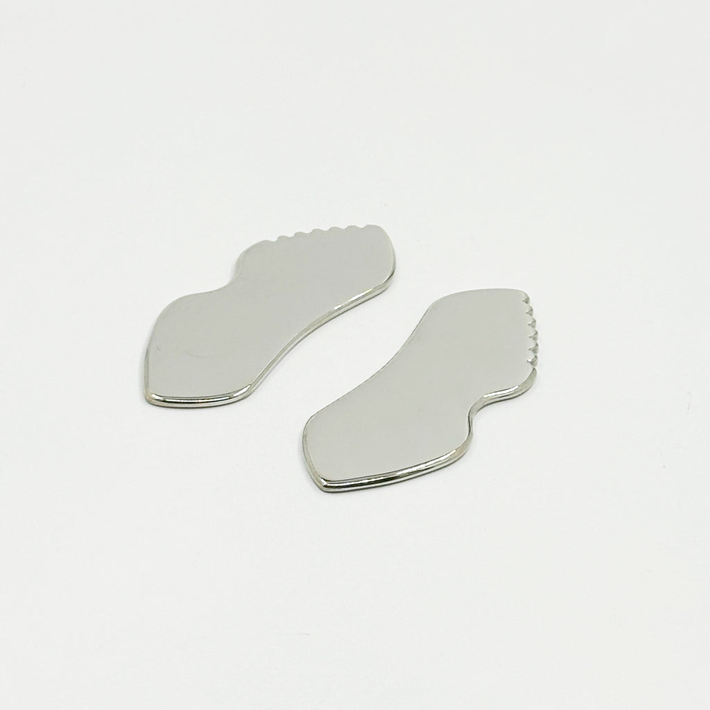 Lip-shaped stainless steel gua sha