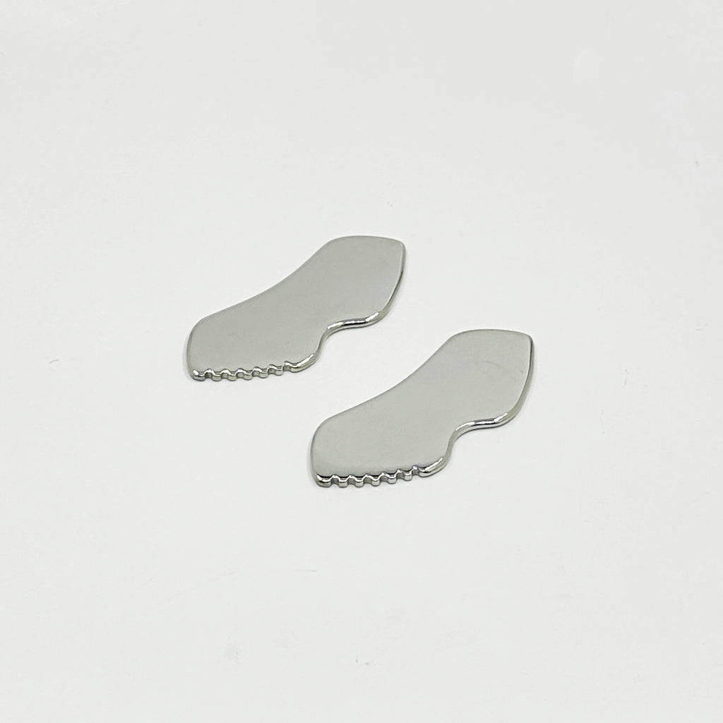 Lip-shaped stainless steel gua sha