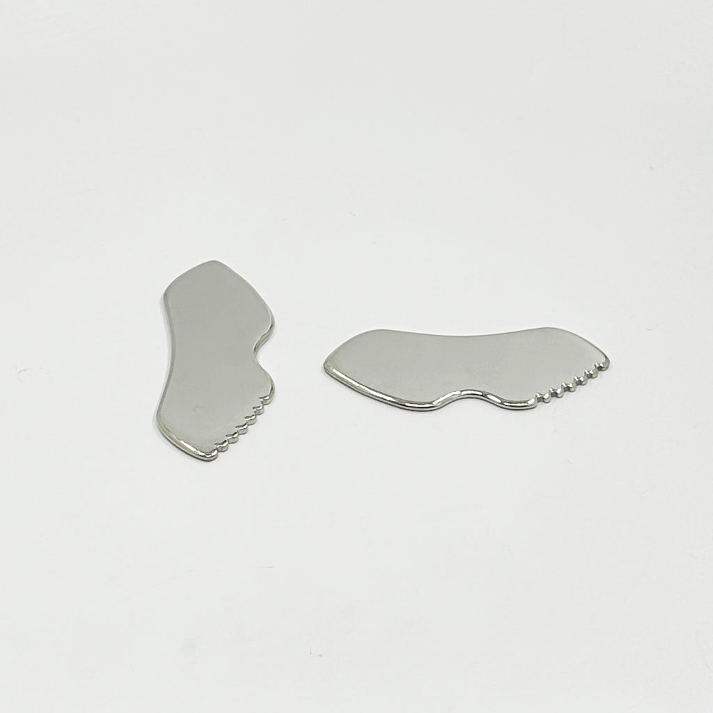 Lip-shaped stainless steel gua sha