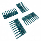 2pcs Luxury Cellulose Acetate Wide Tooth Comb | Anti-static Curly Hair Detangling Comb