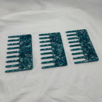 2pcs Luxury Cellulose Acetate Wide Tooth Comb | Anti-static Curly Hair Detangling Comb