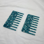 Luxury Cellulose Acetate Wide Tooth Comb | Anti-static Curly Hair Detangling Comb