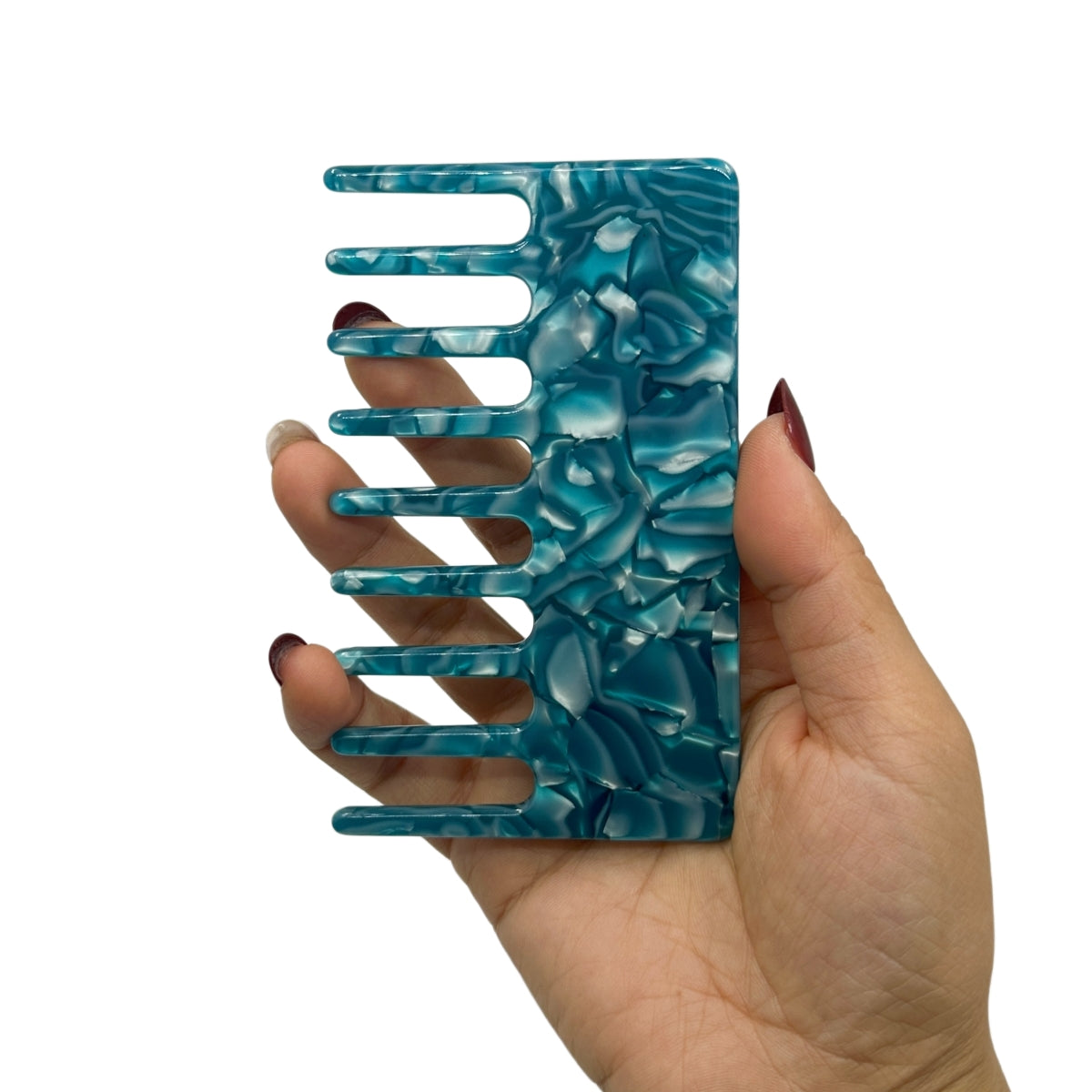 2pcs Luxury Cellulose Acetate Wide Tooth Comb | Anti-static Curly Hair Detangling Comb