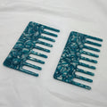 Luxury Cellulose Acetate Wide Tooth Comb | Anti-static Curly Hair Detangling Comb
