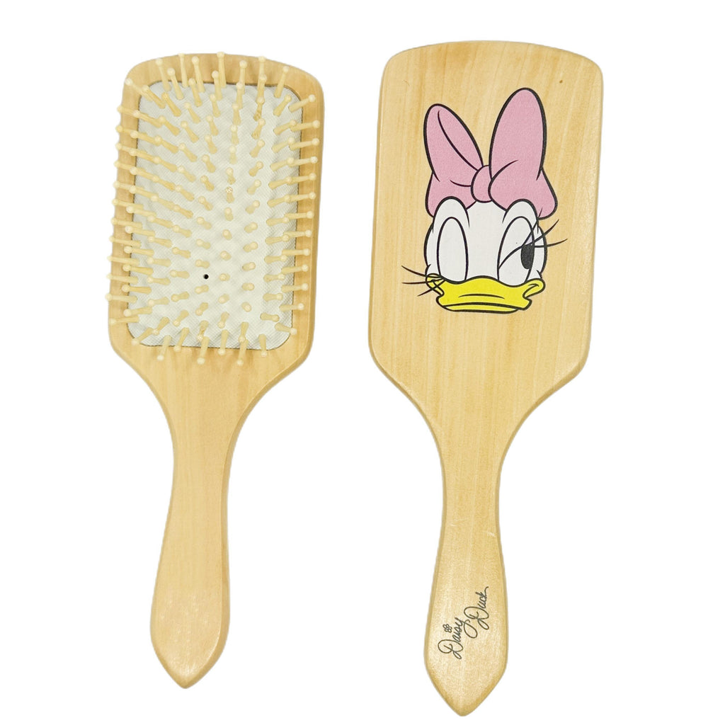 Cute printing wood paddle hairbrush with cushion-24*8cm